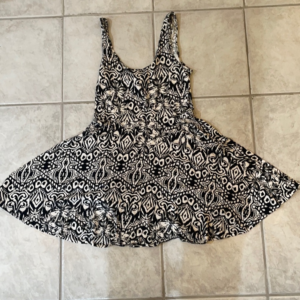 Black and white women’s dress